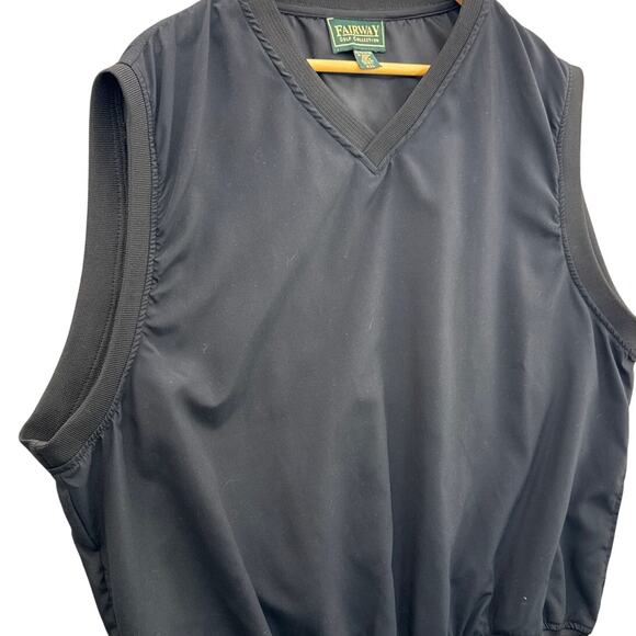 Fairway Golf Collection Black V Neck Golfing Vest Men XXL - Picture 2 of 6